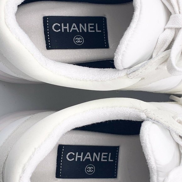 Authentic Chanel Reflective CC Logo Sneaker 39 - Picture 2 of 5